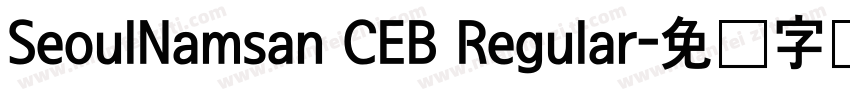 SeoulNamsan CEB Regular字体转换